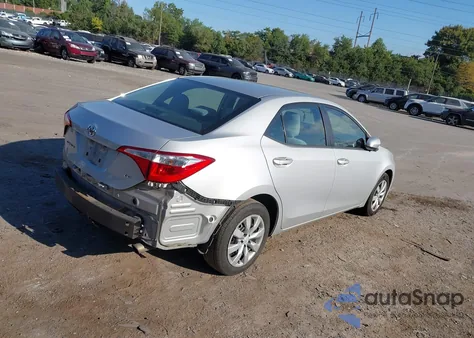 2016 Toyota Corolla Le из США, поврежденный, VIN 2T1BURHE5GC655269